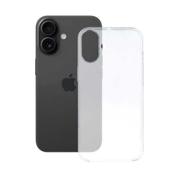 Ksix trasera de silicona transparente / apple iphone 16